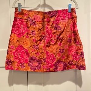 FREE PEOPLE Velvet FAB Floral Mini Skirt